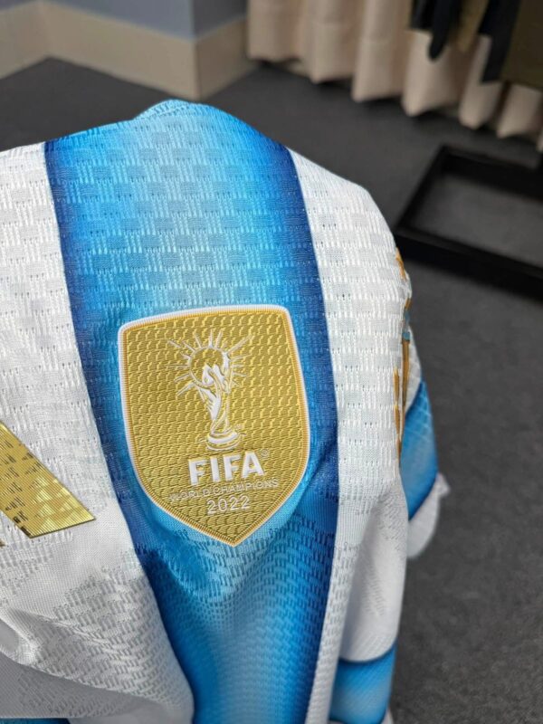 Argentina 2022 FIFA World Champions Home Jersey – Adidas Authentic Player Version