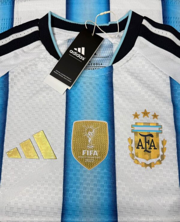 Argentina 2022 FIFA World Champions Home Jersey – Adidas Authentic Player Version