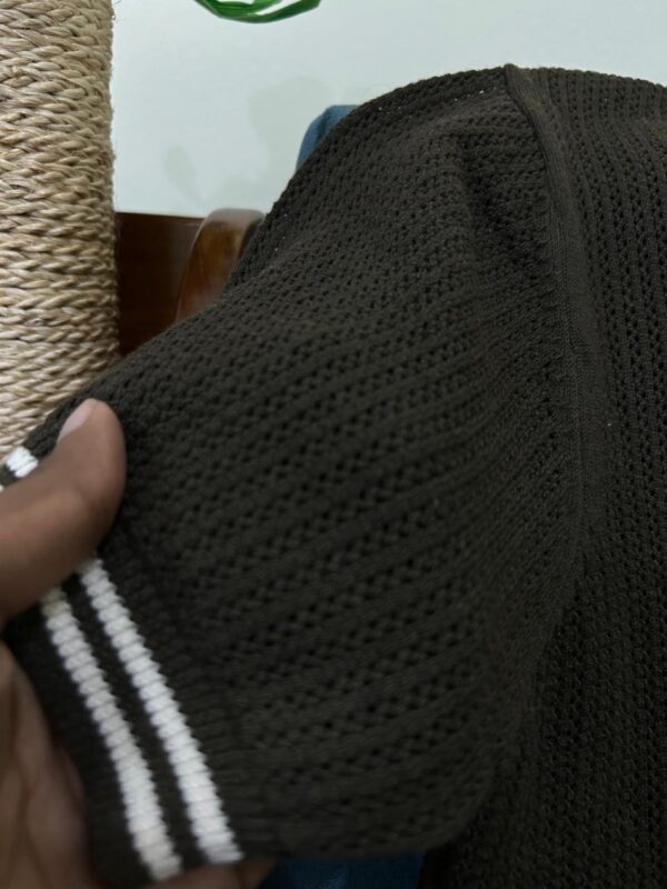 Elevate your wardrobe with our Olive Green Knit Polo