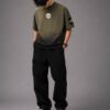 OnGreed — Oversized Crow Tee | Olive-to-Black Wash