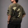 OnGreed — Oversized Crow Tee | Olive-to-Black Wash